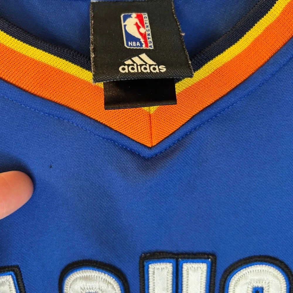 Adidas Oklahoma City Thunder Kevin Durant 35 NBA Jersey Blue Mens 56 XL‎